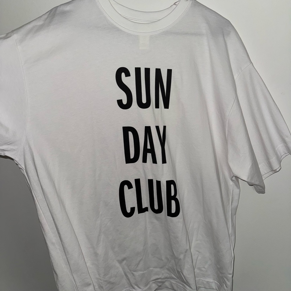 H&M White Graphic T-Shirt